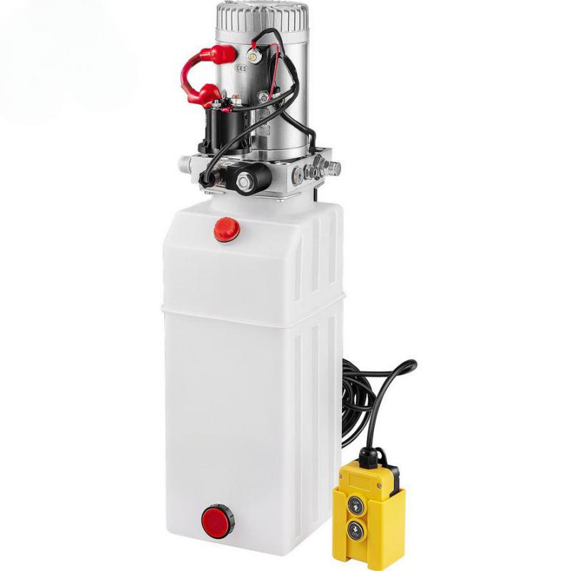Hidraulikus Szivattyú 12V DC  tartály kapacitás 8 liter Egyszeres működésű