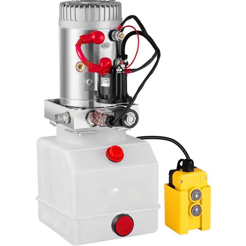 Hidraulikus szivattyú,  220 bar, 12V DC, – 4 literes tartállyal