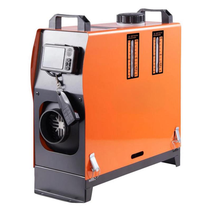 Hordozható 8 kW-os dízel légfűtő Bluetooth-os, távirányítós és LCD vezérléssel