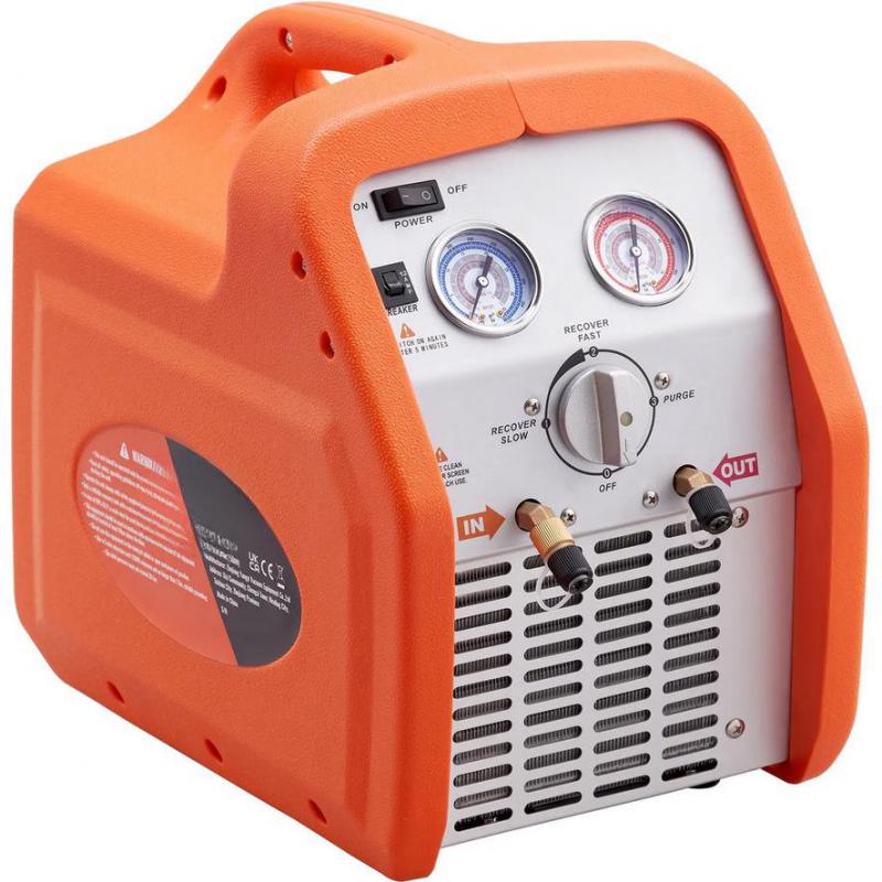 Hűtőközeg-visszanyerő berendezés 3/4 LE  nagynyomású védelemmel, 220–240 V / 50 Hz
