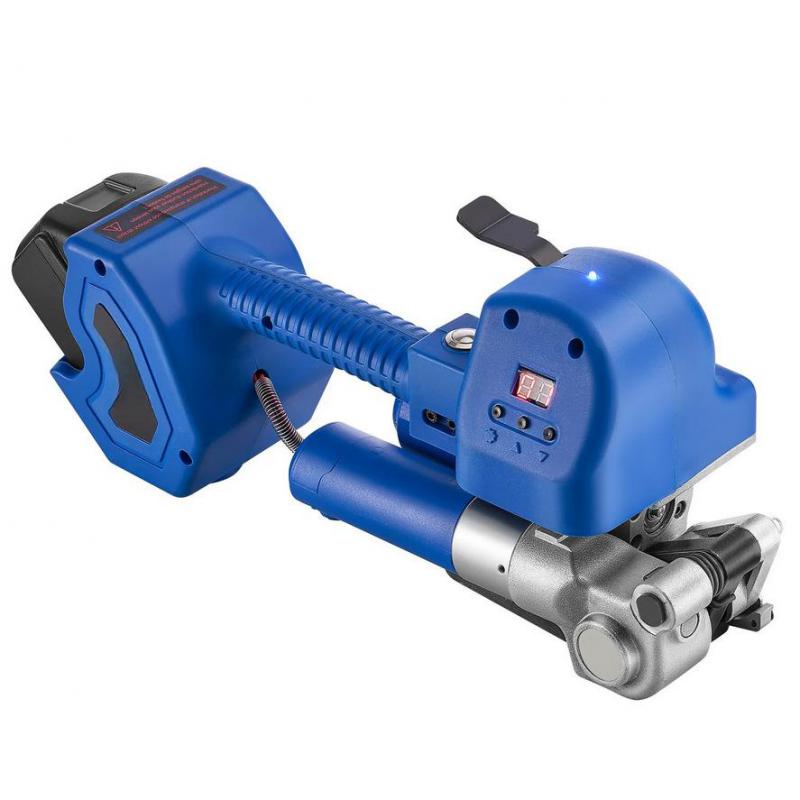 Ipari akkumulátoros pántológép – max. 5600 N feszítőerő, PET pántszalaghoz (10–19 mm), digitális vezérlés