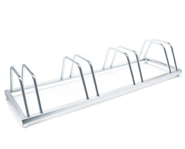 Kerékpártároló, kerékpártartó 4 állásos horganyzott acél