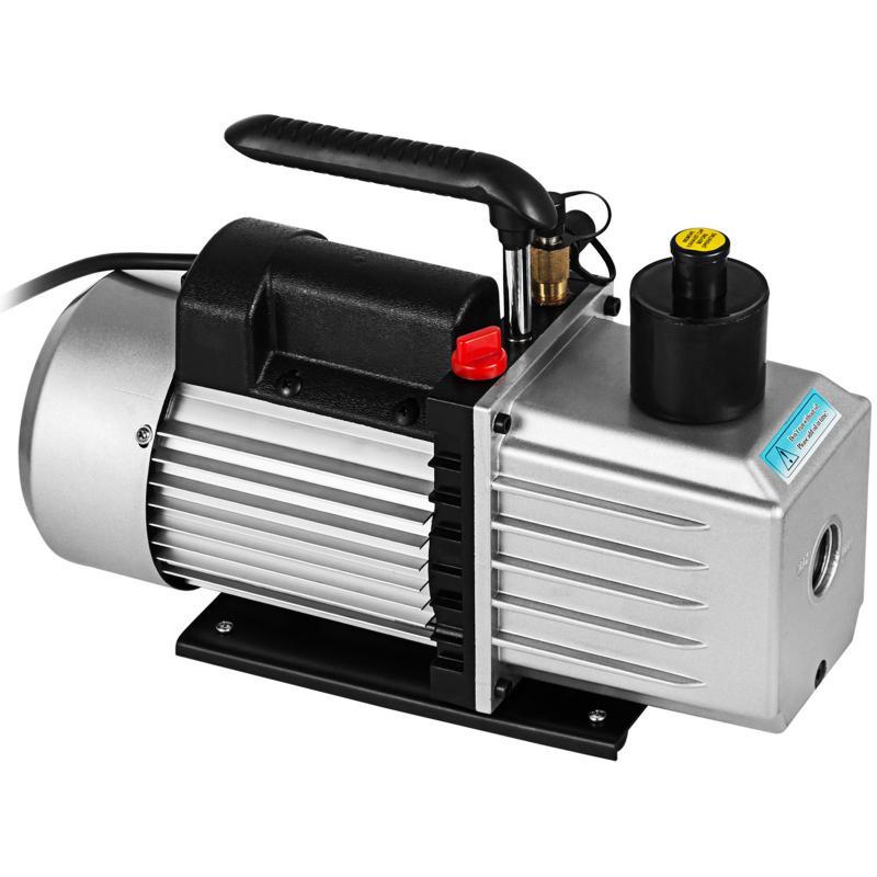 Kétfokozatú vákuumszivattyú autójavításhoz és HVAC-rendszerekhez, 0,74 kW, 226 l/perc (8 CFM), 2RS-3