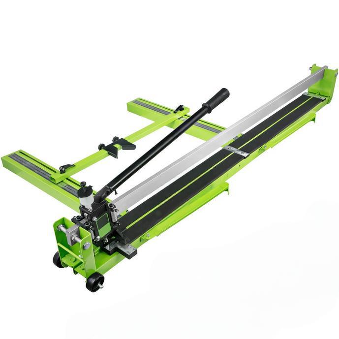 Kézi csempevágó – max. vágási hossz: 1200 mm  vágási vastagság: 6–15 mm  lézeres pozicionálás  teljes acél váz