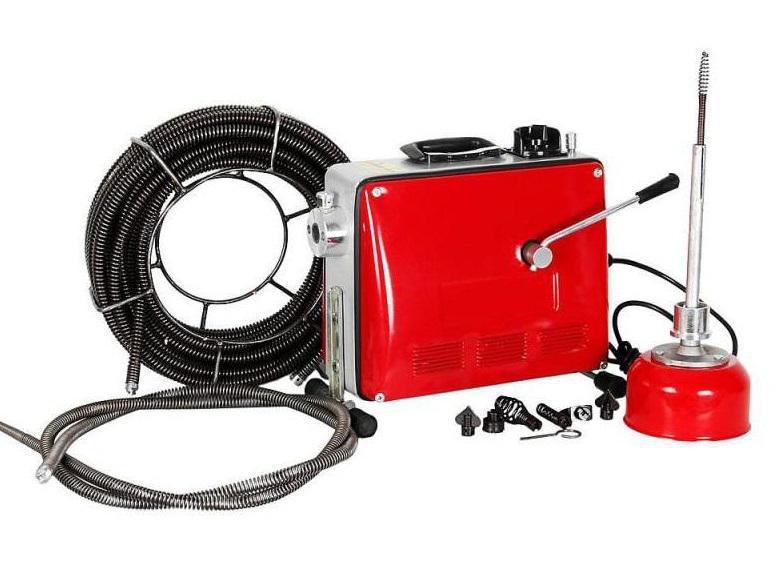 Lefolyótisztító, csőtisztító gép, csőgörény 500 W - Ø16 mm felszereléssel