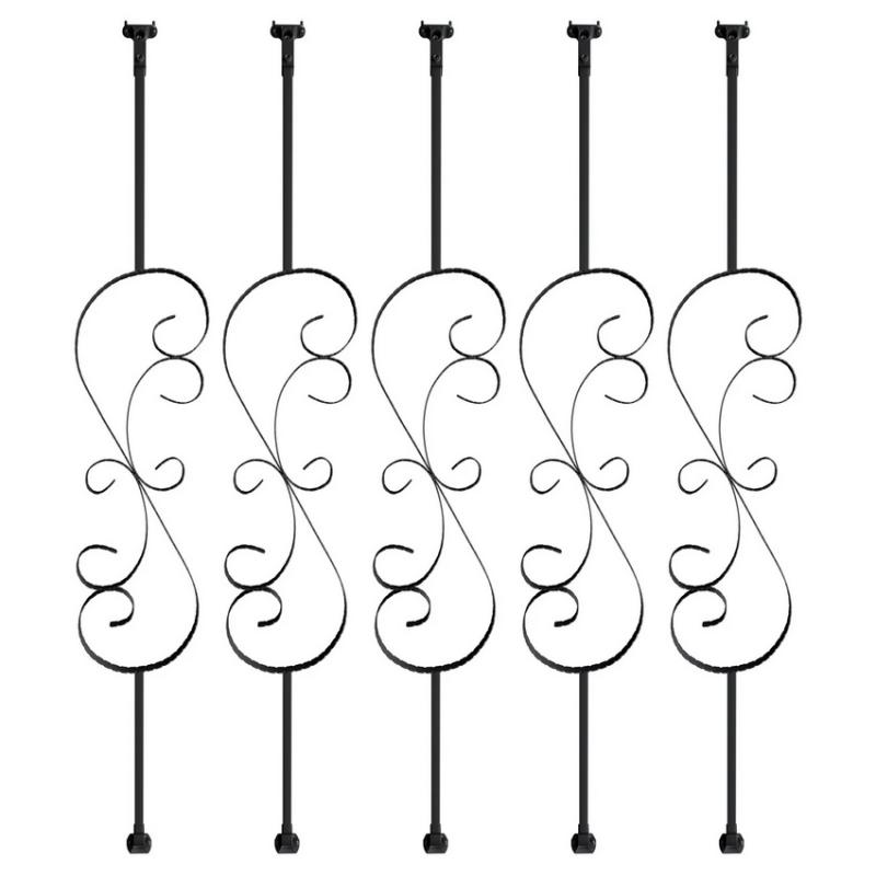 Lépcső korlátoszlop 5 db-os S alakú horganyzott acél