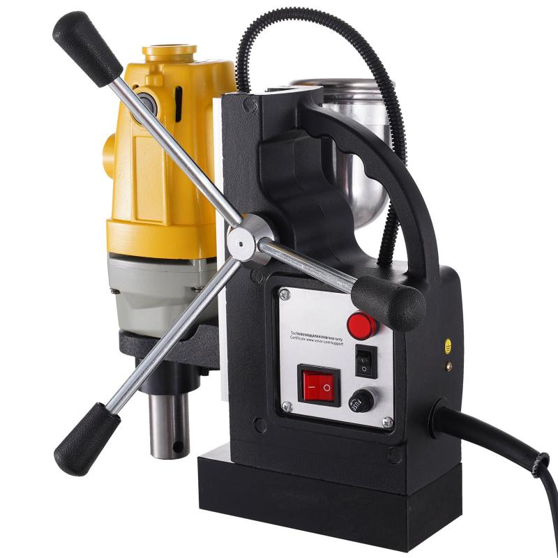 Mágnestalpas fúrógép  – 1100 W teljesítmény, 50 mm furatmélység,  6db magfúró fejjel