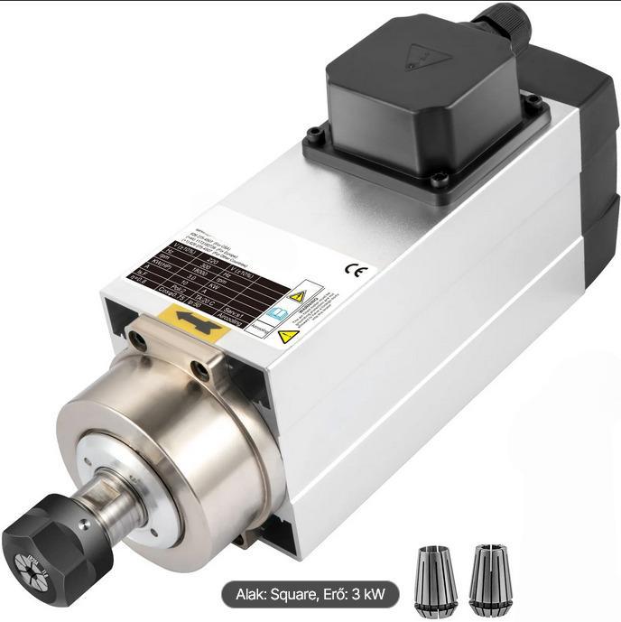 Marómotor CNC Léghűtéses Orsómotor ER20 Befogóval – 3 kW, 18000 1/min