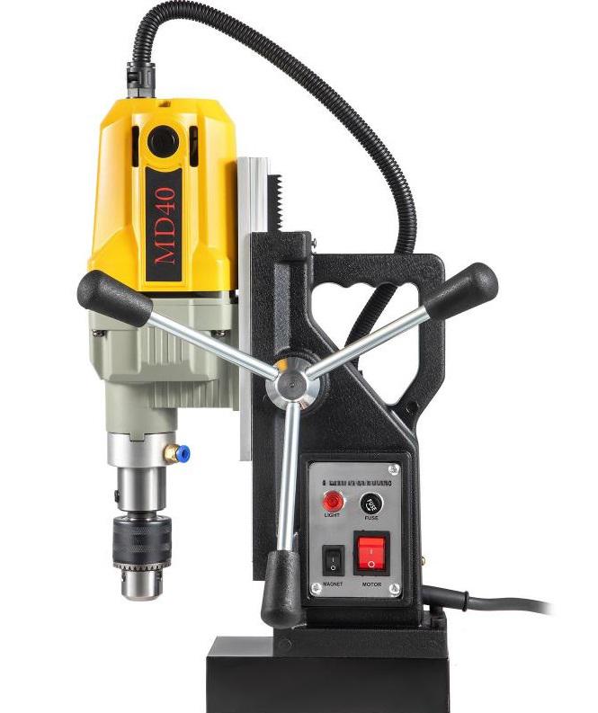 MD40 Mágnestalpas Fúrógép Készlet 1100 W-os teljesítménnyel, 7 db fúróbittel, fúrási mélység 55 mm