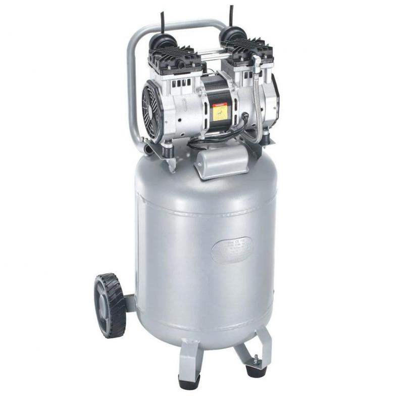 Olajmentes légkompresszor 49 literes,  2 LE teljesítménnyel, 113 L/perc szállítással (6,2 bar), max. 8 bar nyomás