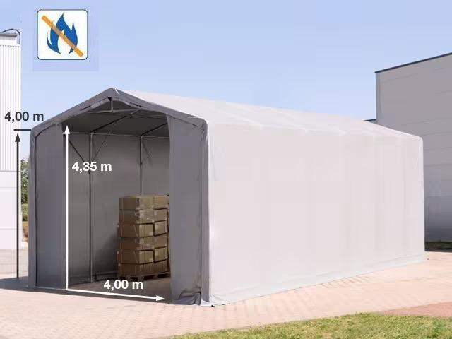 Outlander ponyva csarnok raktársátor 6x12m oldalmagasság 4,00m ponyva lángálló PRIMEtex-ponyva szürke