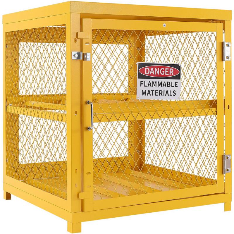 Palacktároló szekrény, kapacitás 4 x 15 kg, 2 szint, fém,