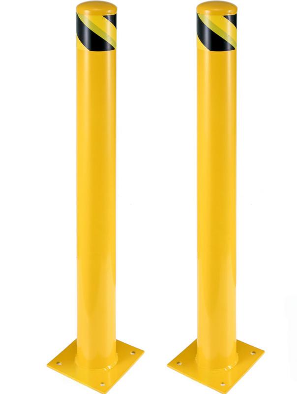 Parkolásgátló oszlop sárga  107 cm 2db-os készlet
