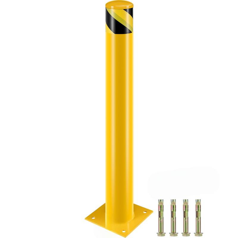 Parkolásgátló oszlop sárga 122 cm átmérő 14 cm