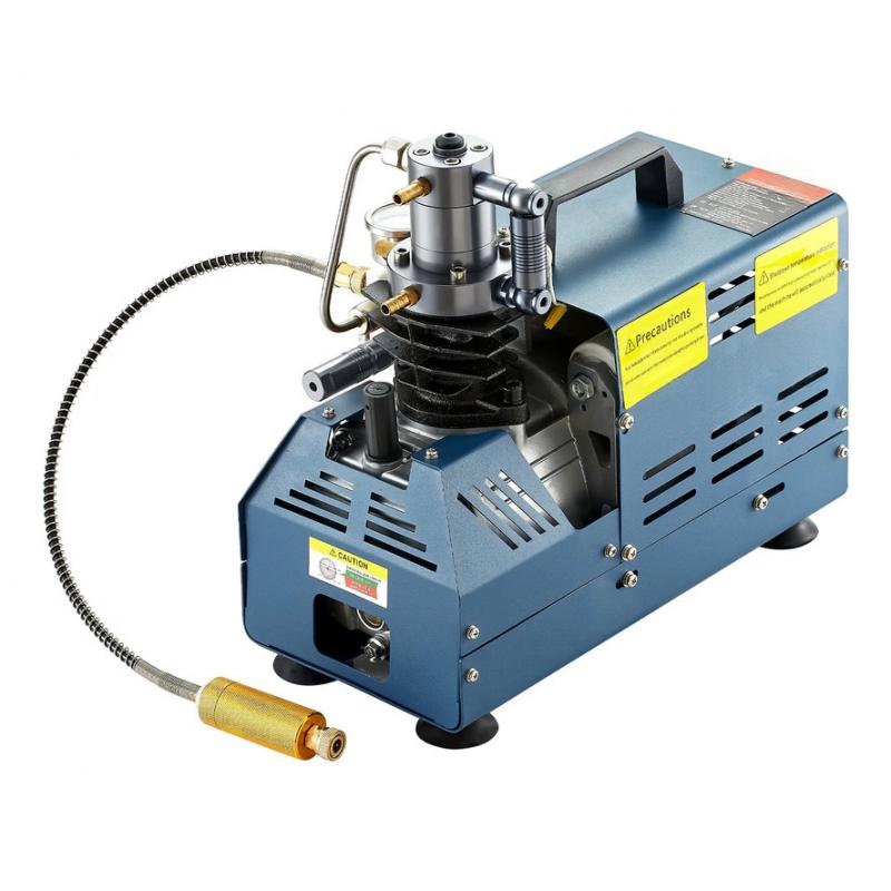 PCP légkompresszor 1800 W, 220 V, 4500 PSI / 30 MPA / 300 bar, vízhűtéses, automatikus nyomáskioldással