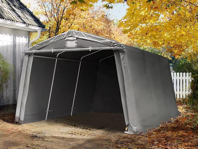 Ponyvagarázs mobilgarázs 3,3x4,7m ponyva szürke