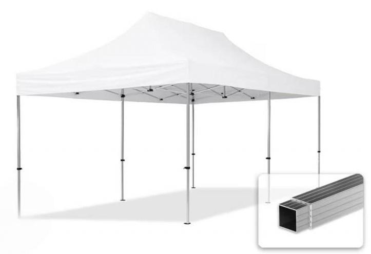 Pop-up Alumínium összecsukható pavilon rendezvénysátor 3x6m ponyva PVC fehér