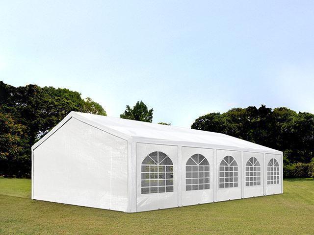Premium rendezvénysátor 5x10 m, ponyva PE 240g/m2 fehér