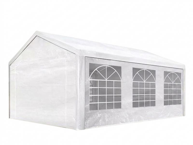 Premium rendezvénysátor parti sátor 4x6 m, ponyva PE fehér