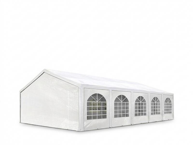 Premium rendezvénysátor parti sátor 5x12 m, ponyva PE 450 fehér (60m2)