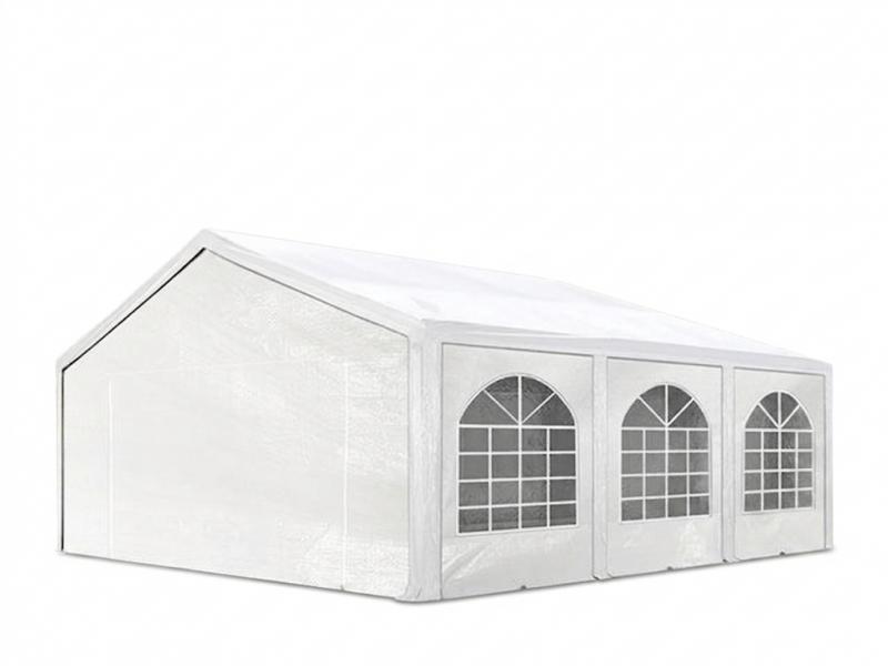 Premium rendezvénysátor, parti sátor 5x6 m ponyva PE fehér