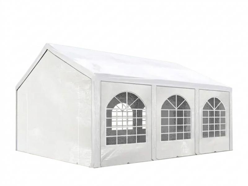 Premium rendezvénysátor partisátor  3x6m, ponyva PE fehér  (18m2)