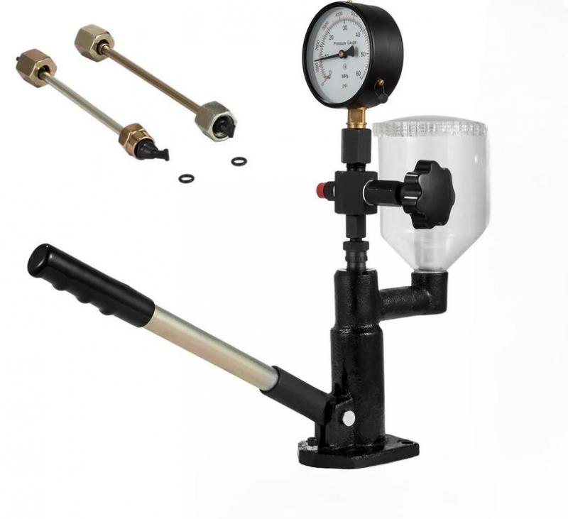 Professzionális dízelbefecskendező teszter – 0–600 bar / 60 MPa, alumínium kivitel