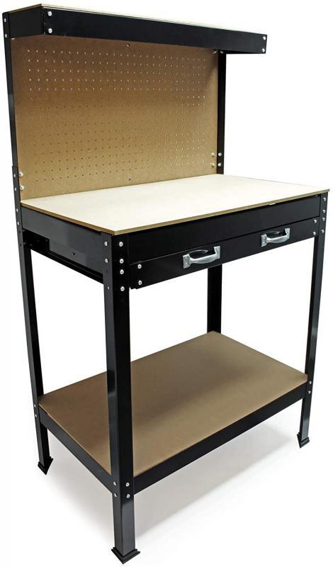 Professzionális Munkapad Szerszámtárolóval és Stabil Acélszerkezettel – 1200 x 550 x 1500 mm