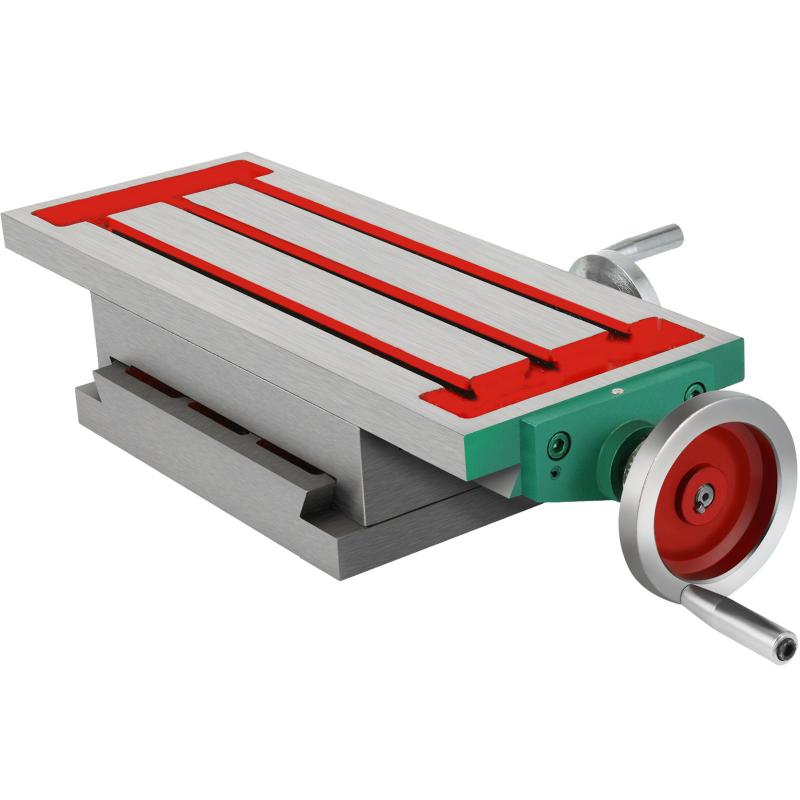 Professzionális öntöttvas 2 tengelyes maró- és keresztasztal fúrógépekhez (450 × 170 mm munkaasztal)