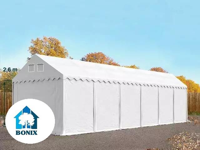 Professzionális raktársátor,ipari sátor  tároló sátor 3x12 m ponyva PVC oldalmagasság  +2,6 m erősített szerkezet fehér