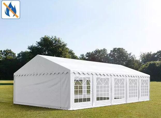 Professzionális rendezvénysátor partisátor  6x10m ponyva  lángálló PVC  fehér