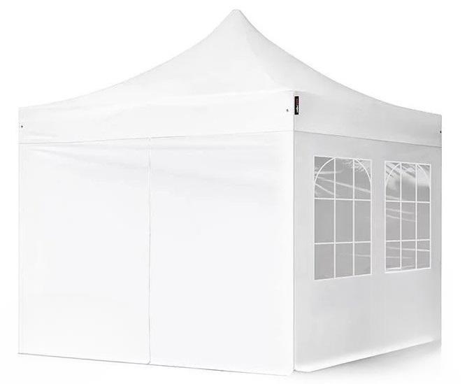 PROFI  Pop-up összecsukható pavilon, rendezvénysátor 3x3 m, ponyva PVC  vázszerkezet 30mm acél,  4db oldalfal