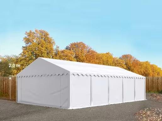 Raktársátor tároló sátor 5x10 m ponyva PVC erősített szerkezettel padlókerettel