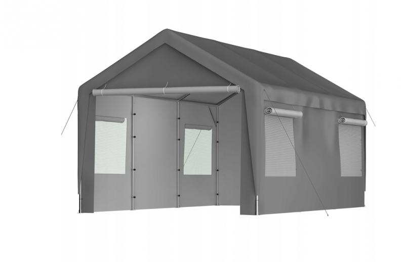 Raktársátor tároló sátor garázs 6x3m fém