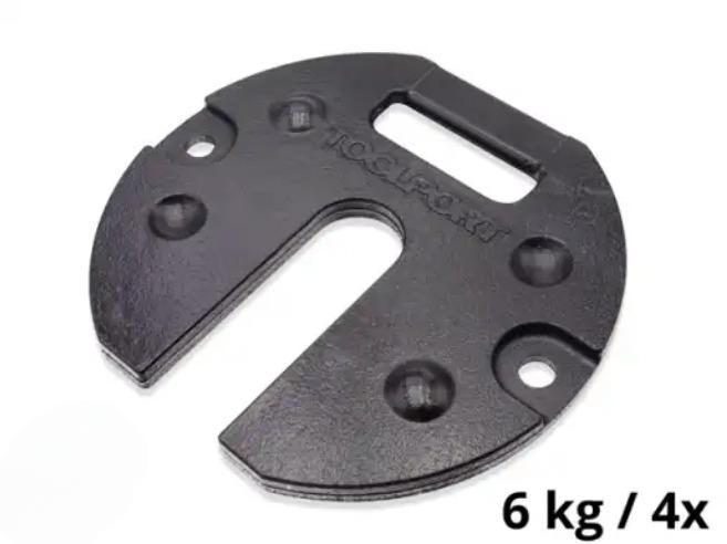 Súlytányér kerek összecsukható pop-up  pavilonokhoz 4db (6 kg)