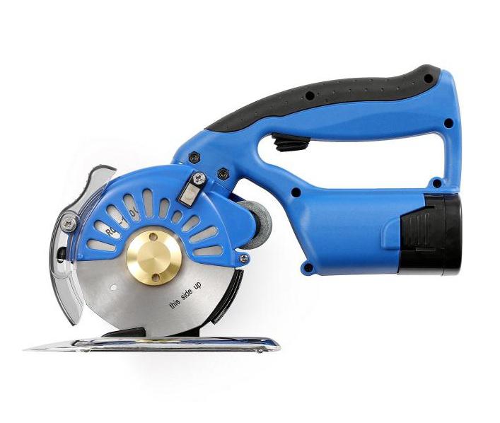 Szabászgép, szövetvágó varróolló – körkéses, akkumulátoros 27mm 200W