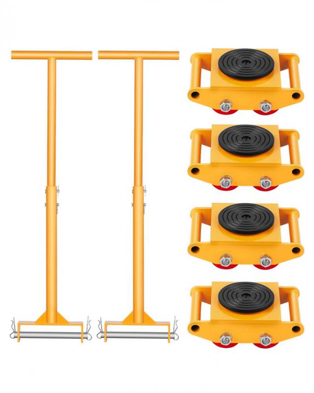 Szállító platform, görgős kocsi – 6000kg teherbírás 4db + 2 fogantyú