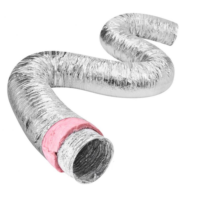 Szellőzőcső légcsatorna Ipari fém elszívó ventilátorhoz  101,6   mm flexibilis cső mérete: 7,62 m