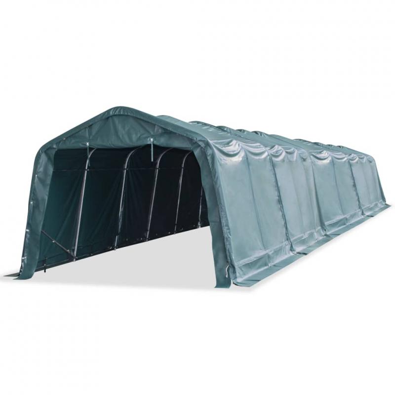Takarmánytároló, állattaró sátor sátorgarázs 3,3x16 m PVC 550 g/m²