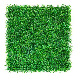 6db zöld műcserjelevél-kerítés dekorfal puszpáng  50 x 50 cm  (1,5 m2)