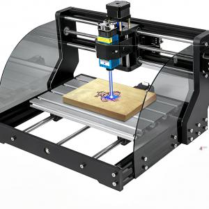 CNC asztali gravírozógép 300 × 180 × 45 mm munkaterülettel, 5500 mW-os, 450 nm-es lézermodullal