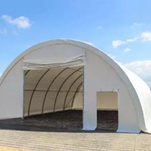 Csarnok, raktársátor mezőgazdasági sátor 9,15m x 12m x 4,5m  ponyva PE fehér statikai csomaggal (109,8m2)