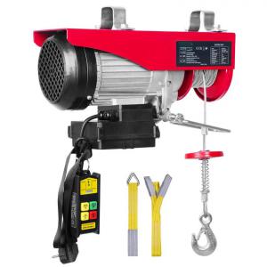 Elektromos csörlős garázsemelő 800 kg teherbírással – 1450 W motor, 12 m emelési magasság, vezeték nélküli távirányító, 220 V