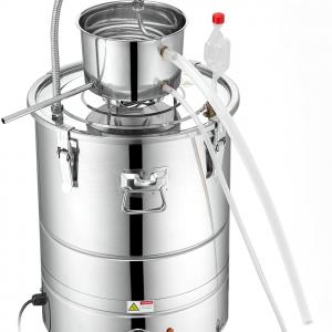 Elektromos desztilláló berendezés 30 L, 1800 W – rozsdamentes acél, vízhűtéses illóolaj és növényi kivonat készítő készlet