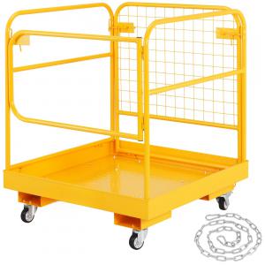 Emelőkosár, ketrec villástargoncához, kapuval terhelés max 544 kg, 4db kerékkel