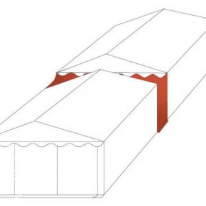 Esőcsatorna összekötő elem rendezvénysátor 6m PVC magassága 2 m fehér