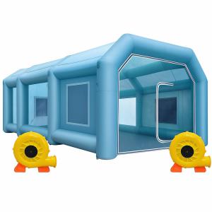 Felfújható festőfülke szórókabin –  8 × 4,5 × 3 m  felfújható szórókabin, 950 W teljesítményű 2db fúvóval