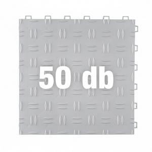 Garázscsempe garázspadló burkolólap padozat  30,5x 30,5 cm (4,2 m2) 50db világosszürke