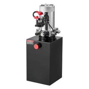 Hidraulikus szivattyú 12V DC, 10 L tartály – egyszeres működésű, 22 MPa, 3,4 l/perc, fém tartály