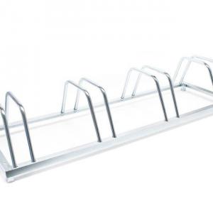 Kerékpártároló, kerékpártartó 4 állásos horganyzott acél